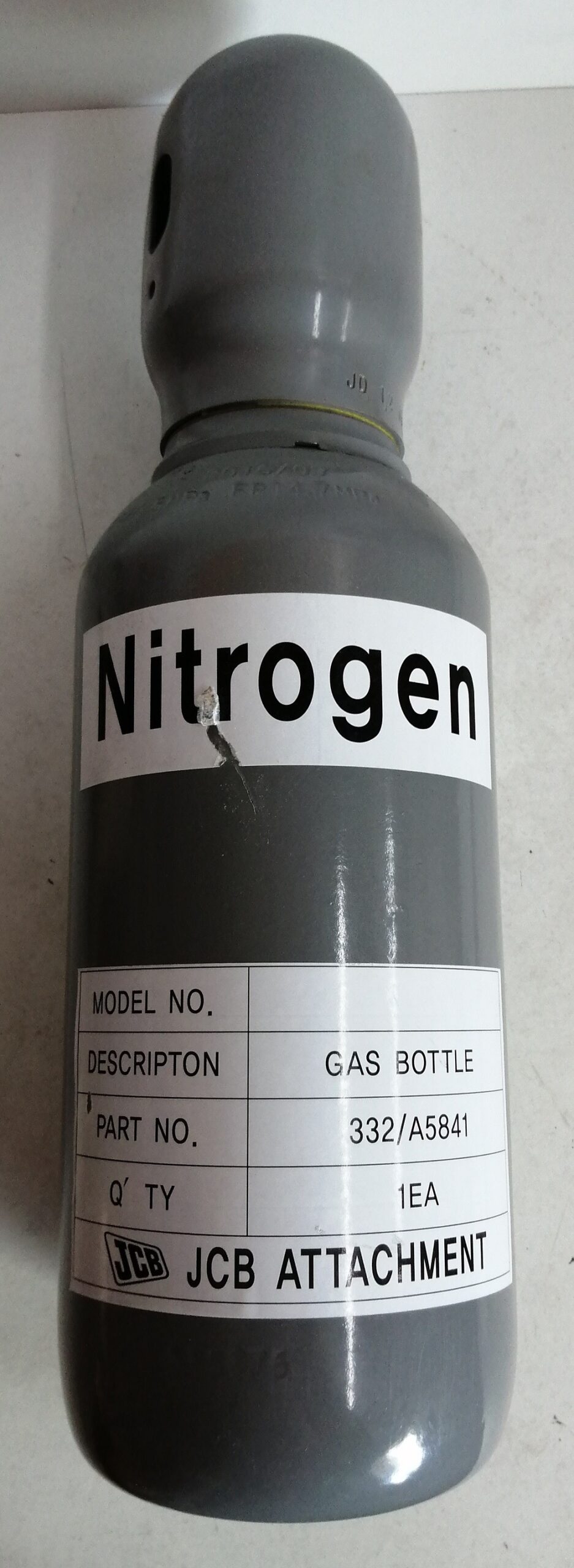 Botella nitrógeno JCB 332/A5841